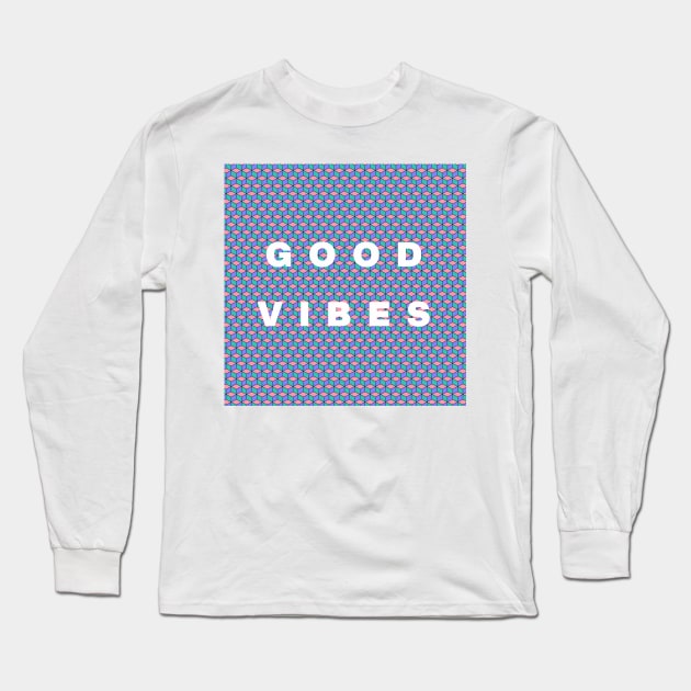 seamless pattern - good vibes Long Sleeve T-Shirt by monkeyinspace